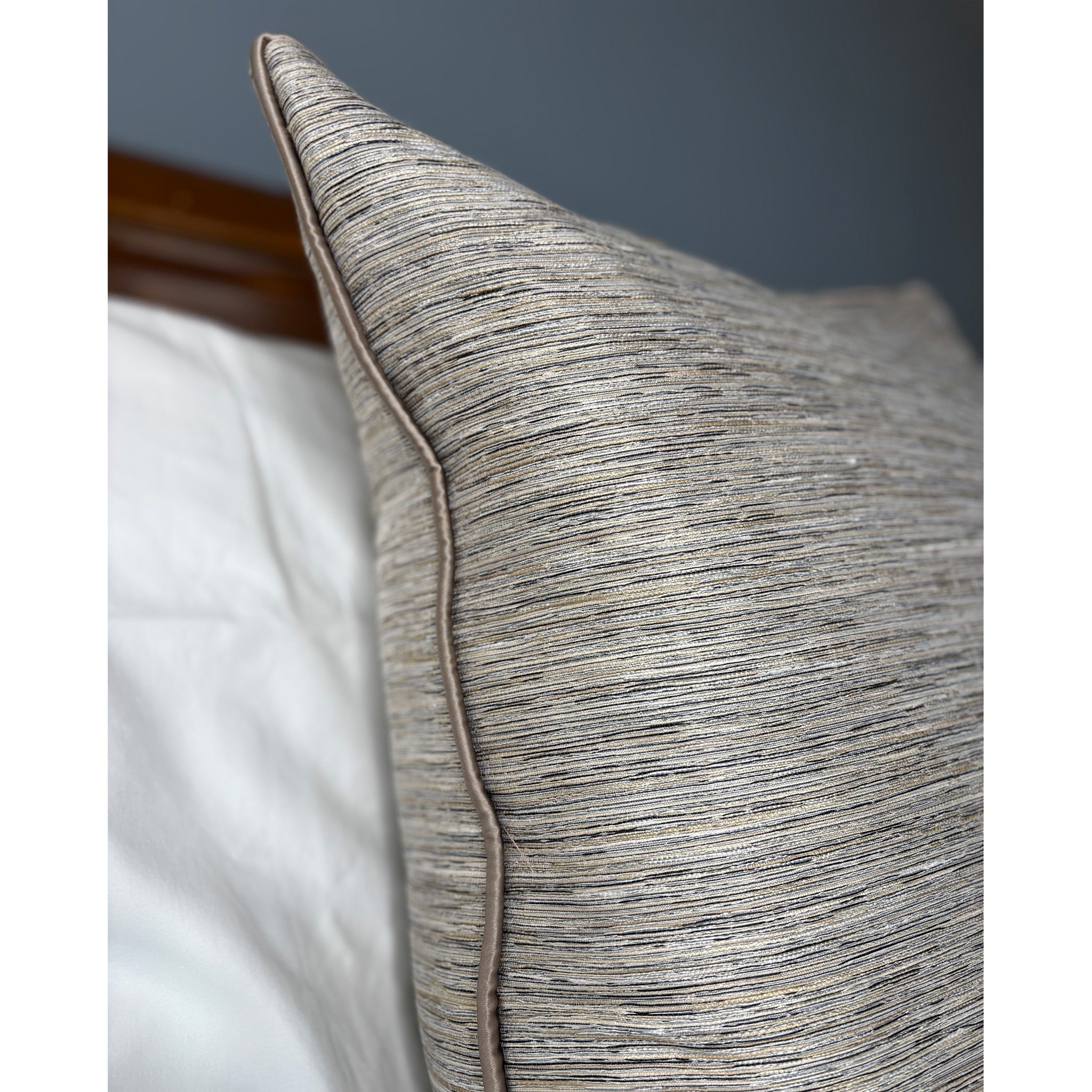 Luxury Textured Fabric Bed Cushion